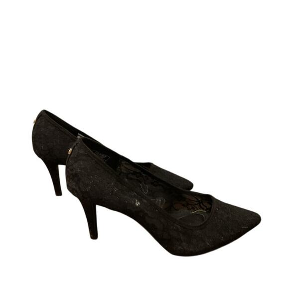 JONES NY "Berdina" Floral Lace Pointed Toe Stiletto Sz 9 - Office Siren Style - Picture 3 of 11